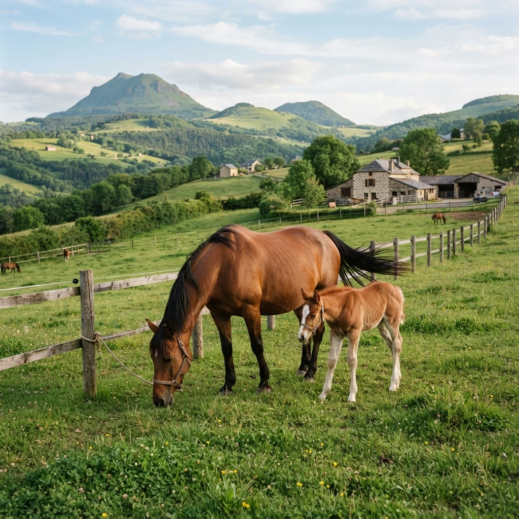 Élevage de chevaux au Centre équestre les KATBALOUS, Sauxillanges